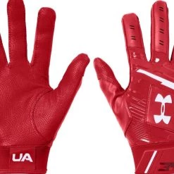 Under Armour Red Youth Harper Hustle Batting Gloves