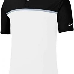 Nike Dry Men's Dri-Fit Golf Polo Shirt Black Grey White