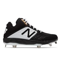 New Balance Fresh Foam Mid-Cut 3000 V4 Black Metal Baseball Cleats