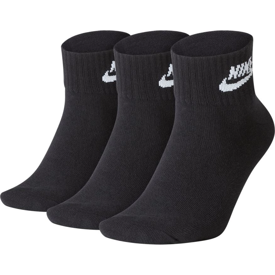 Nike Everyday Essential Ankle Socks (3 Pair) 1 Nike Everyday Essential Ankle Socks (3 Pair)