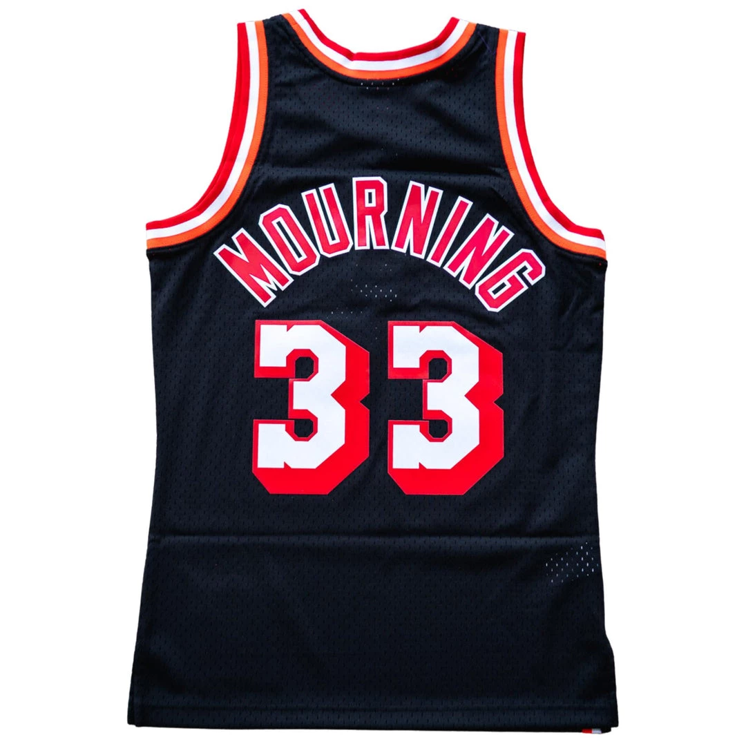 Mitchell And Ness Alonzo Mourning Miami Heat 1996-97 Swingman Jersey 2 Mitchell And Ness Alonzo Mourning Miami Heat 1996-97 Swingman Jersey