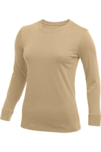 WOMEN’S NIKE CORE LONG SLEEVE COTTON CREW Stock Uniforms 1 WOMEN’S NIKE CORE LONG SLEEVE COTTON CREW Stock Uniforms