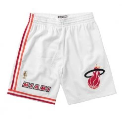 Mitchell And Ness Basketball Swingman Shorts Miami Heat Home 1996-97