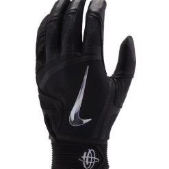 Nike Hurache Elite Adult Batting Gloves Black/Chrome