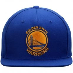 Mitchell And Ness Golden State Warriors Mitchell & Ness Current Logo Wool Solid Snapback Adjustable Hat