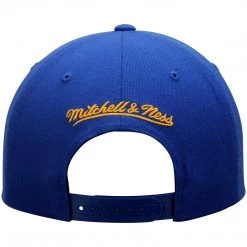Mitchell And Ness Golden State Warriors Mitchell & Ness Current Logo Wool Solid Snapback Adjustable Hat